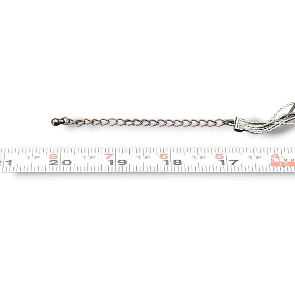 Premier Designs Gunmetal Gray Multi Strand Chain Layered Necklace Adjustable - Picture 7 of 7